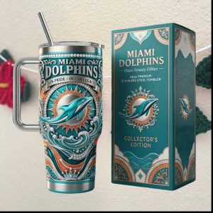 Miami Dolphins Ocean Dynasty Edition 40oz Stainless Steel Tumbler