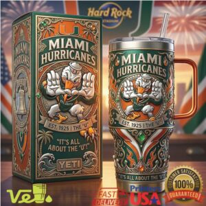 Miami Hurricanes It Is All About The U College Football Tumbler