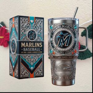 Miami Marlins Legacy Established 1993 Luxury Clubhouse Edition Teal Gifts for Men Tumbler