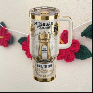 Michigan Wolverines 2026 NCAA Basketball National Champions Tumbler