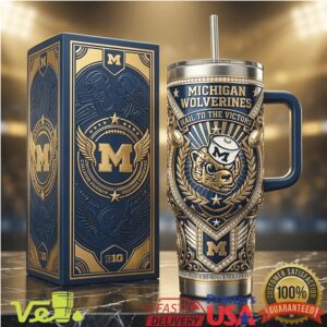 Michigan Wolverines Hail To The Victors Big Ten Football Tumbler