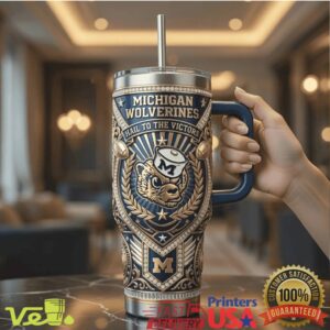 Michigan Wolverines Hail To The Victors Big Ten Football Tumbler