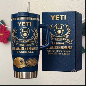 Milwaukee Brewers 57th Anniversary 1969 2026 Official MLB Fan Tumbler