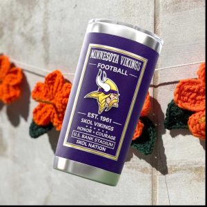 Minnesota Vikings Skol Vikings Honor Courage U.S. Bank Stadium Tumbler