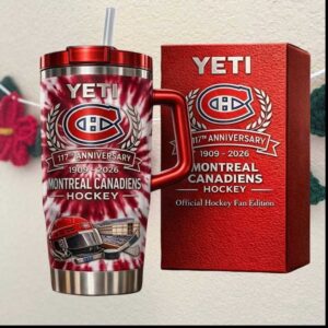 Montreal Canadiens 117th Anniversary 1909 2026 Retro Hockey Fans Gift Tumbler
