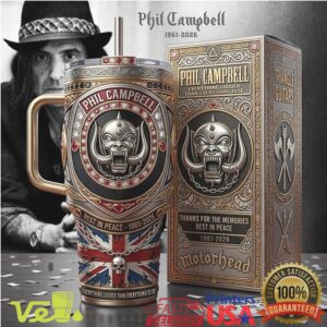 Motörhead Phil Campbell Rest In Peace 1961 2026 Memorial British Rock Band Tumbler
