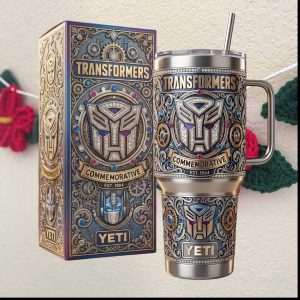 Transformers Commemorative Est 1984 Autobot Shield Steampunk Tumbler