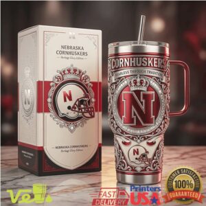 Nebraska Cornhuskers Fearless Through Tradition Heritage Glory Edition College Tumbler