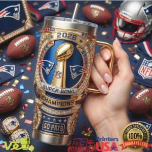 New England Patriots 2026 Super Bowl Champions Limited Edition Tumbler