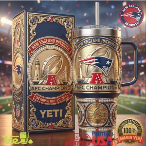 New England Patriots Do Your Job AFC Champions Gold 40oz Tumbler