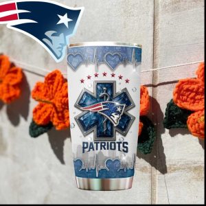 New England Patriots EMS Star of Life Football Fan Tumbler