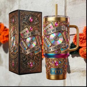 New Kids On The Block Step By Step Summer Tour Retro 90s Gift Stainless Steel Insulated Tumbler