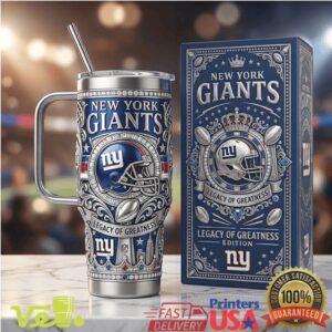 New York Giants Legacy of Greatness NFL Football Sports Tumbler