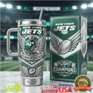 New York Jets Flight of Champions NFL Football Sports Tumbler