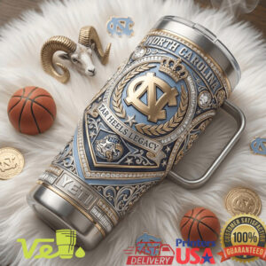 North Carolina Tar Heels Legacy Edition Style College Basketball Tumbler