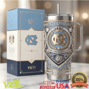 North Carolina Tar Heels Legacy Edition Style College Basketball Tumbler