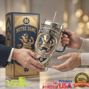 Notre Dame Fighting Irish Legacy Of Champions Football Fan Navy Gold College Tumbler