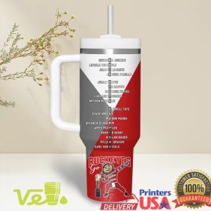 Ohio State Buckeyes 2025 National Championship Souvenir 40oz Tumbler