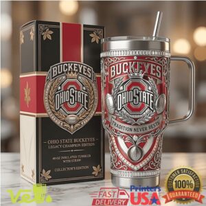 Ohio State Buckeyes Legacy Champion Edition NCAA Football Tradition Never Rests Tumbler