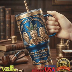 Old Bastards Cannabis Club High Times Good Vibes 40oz Insulated Tumbler