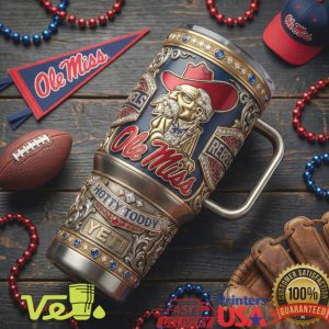 Ole Miss Rebels Hotty Toddy Rebels College Football Vintage Sports Fans Gift Tumbler