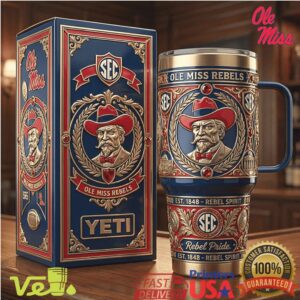 Ole Miss Rebels SEC Rebel Pride Est 1848 Spirit Tumbler