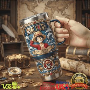 One Piece Luffy To Be Pirate King Grand Line Edition 40oz Luxury Tumbler