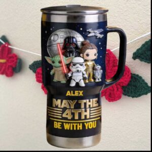 Personalized Alex Star Wars May The 4th Be With You Fan Gift Tumbler