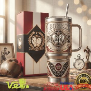Personalized Boxing Strength Grace Champion Gold Silver Tumbler