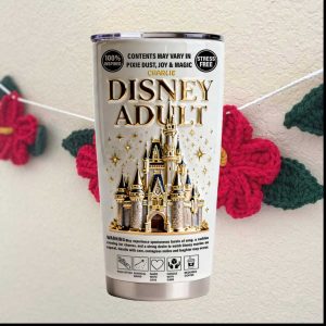 Personalized Disney Adult Magical Castle 3D Embossed Tumbler