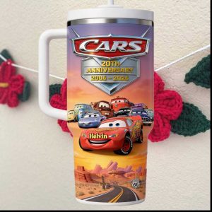 Personalized Disney Cars 20th Anniversary Lightning McQueen 3D Tumbler