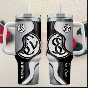 Personalized SV Elversberg 40oz Tumbler with Handle Custom Fan Gift