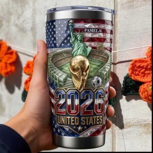 Personalized USA 2026 World Tumbler Soccer Stadium Commemorative Tumbler