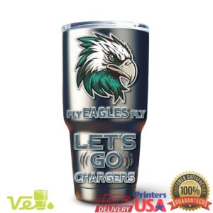 Philadelphia Eagles Fly Eagles Fly NFL Football Vintage Sports Fans Gift Stainless Steel Insulated Tumbler