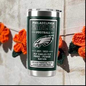 Philadelphia Eagles Fly Eagles Fly Pride Power Nation Football Tumbler