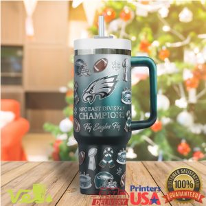 Philadelphia Eagles NFC East Division Champions 40oz Team Spirit Tumbler