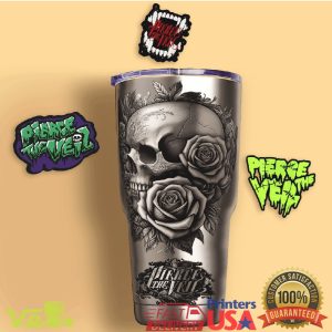 Pierce The Veil King For A Day Skull Roses Gothic 40oz Tumbler