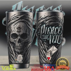 Pierce The Veil Take Me With Her Skeleton Heart 40oz Stainless Steel Tumbler