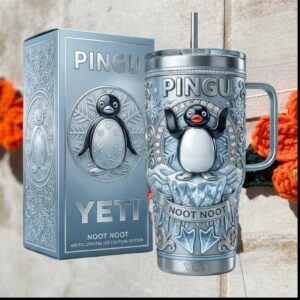 Pingu Noot Noot Arctic Crystal Ice Couture Edition Retro Character Gift Stainless Steel Insulated Tumbler