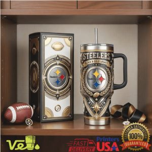 Pittsburgh Steelers Black Gold Legacy NFL Edition 40oz Commemorative Tumbler