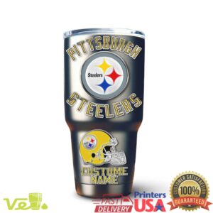 Pittsburgh Steelers Here We Go NFL Football Sports Retro Fans Gift Stainless Steel Insulated Tumbler
