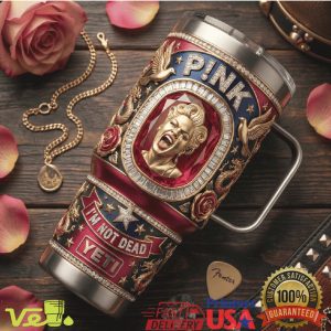 P!nk I'm Not Dead Rock Legend Commemorative 40oz Tumbler with Gift Box