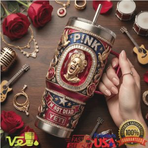 P!nk I'm Not Dead Rock Legend Commemorative 40oz Tumbler with Gift Box