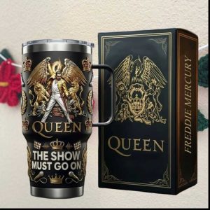 Queen Freddie Mercury The Show Must Go On 40oz Insulated Tumbler