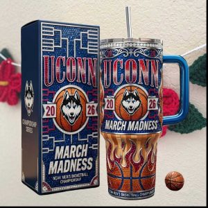 UConn Huskies March Madness 2026 Men's Basketball Championship 40oz Tumbler