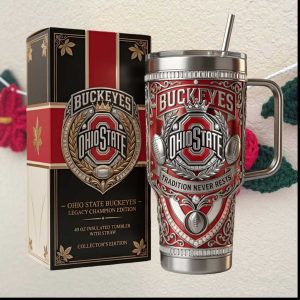 Ohio State Buckeyes Legacy Champion Edition 40oz Insulated Collector's Tumbler