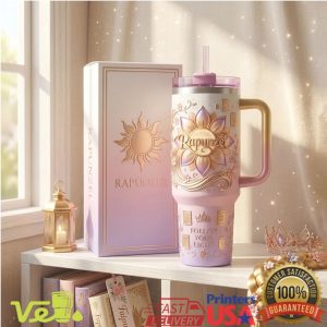 Rapunzel Sun Follow Your Light 40oz Tumbler with Handle and Gift Box