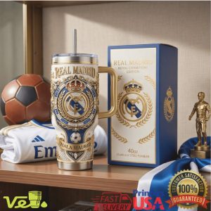 Real Madrid Royal Champions Edition 40oz Stainless Steel Tumbler