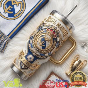 Real Madrid Royal Champions Edition 40oz Stainless Steel Tumbler