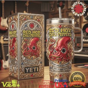 Red Hot Chili Peppers Octopus Blood Sugar Sex Magik 40oz Stainless Steel Tumbler
